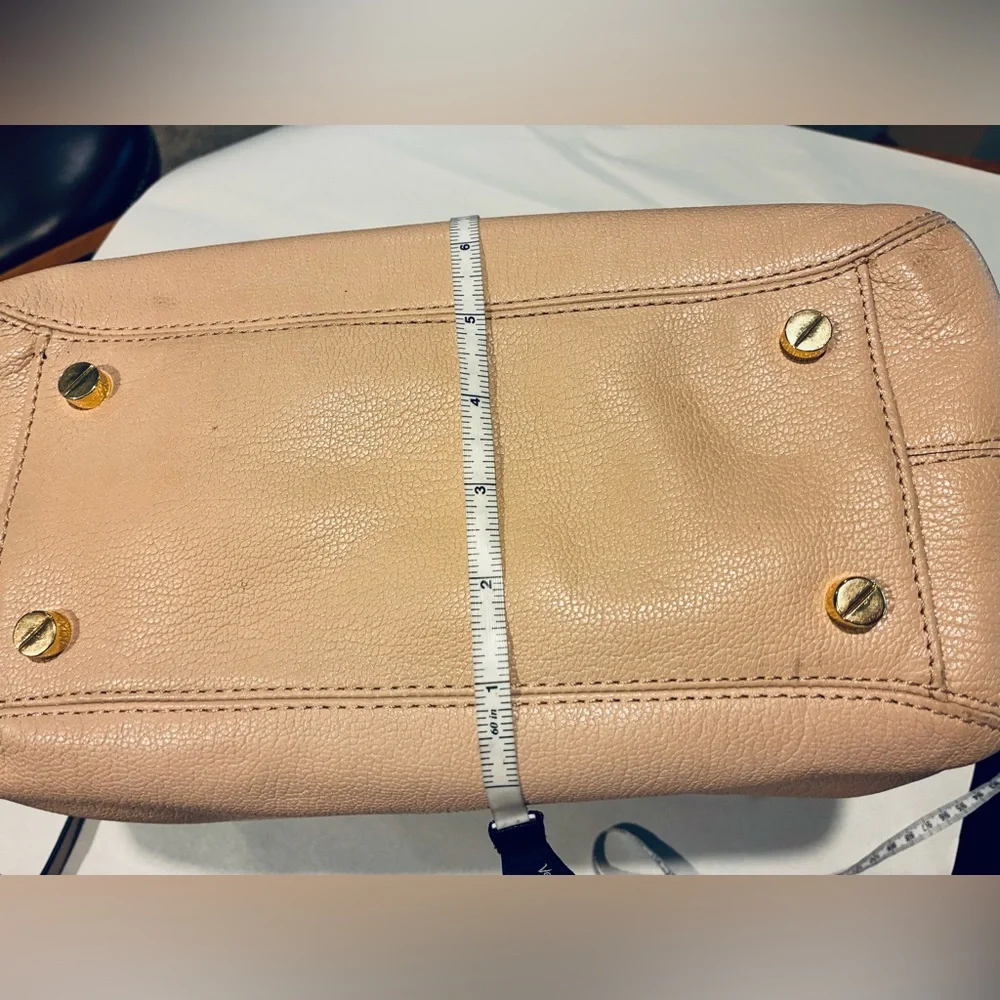 Michael Kors Double Zip Satchel Crossbody And Double Handle Beige - Picture 10 of 16